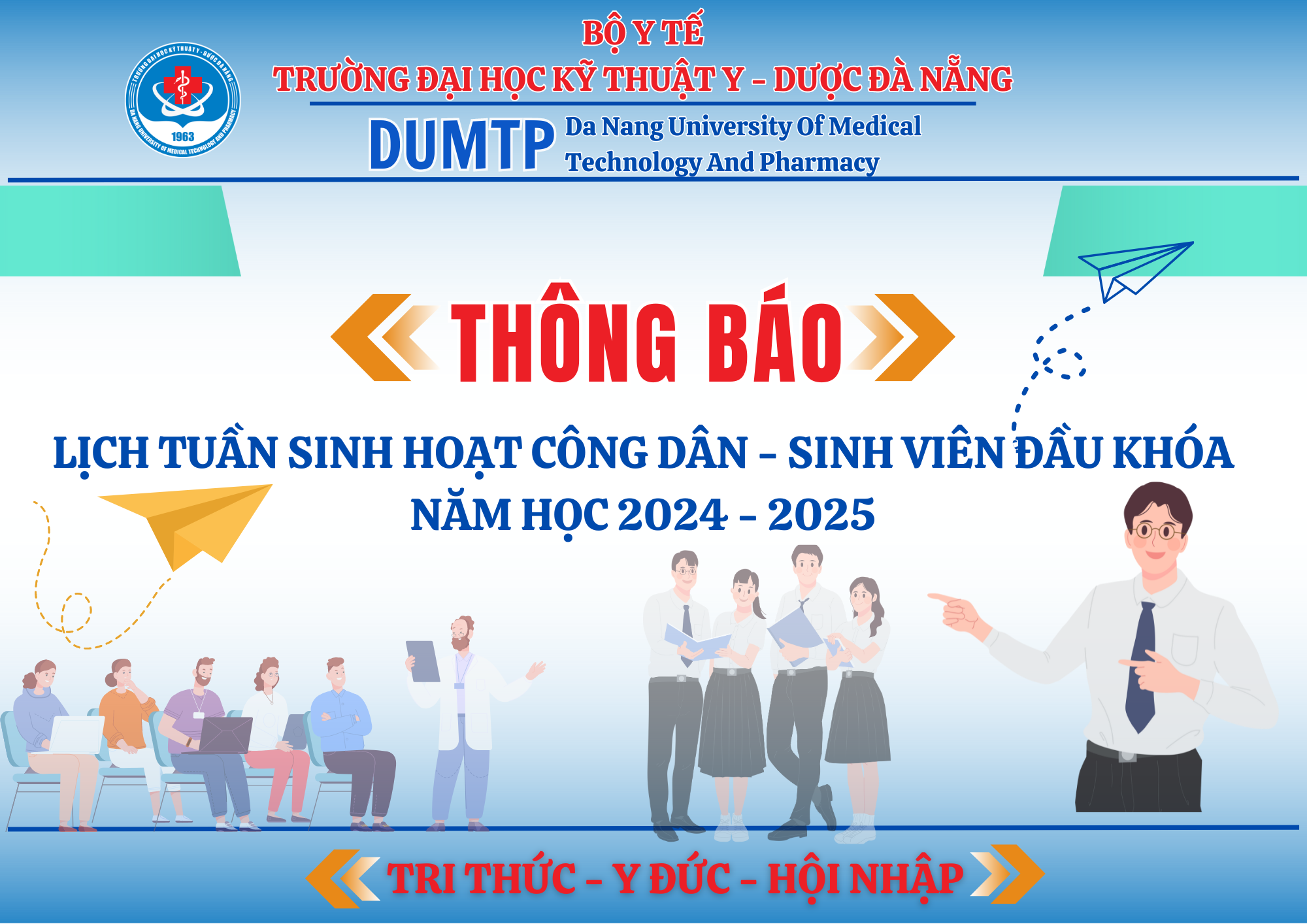 Lịch tuần sinh hoạt công dân - sinh viên đầu khóa năm học 2024 - 2025